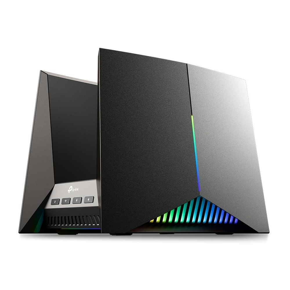 A large main feature product image of TP-Link Archer GE800 - BE19000 Tri-Band Wi-Fi 7 Gaming Router