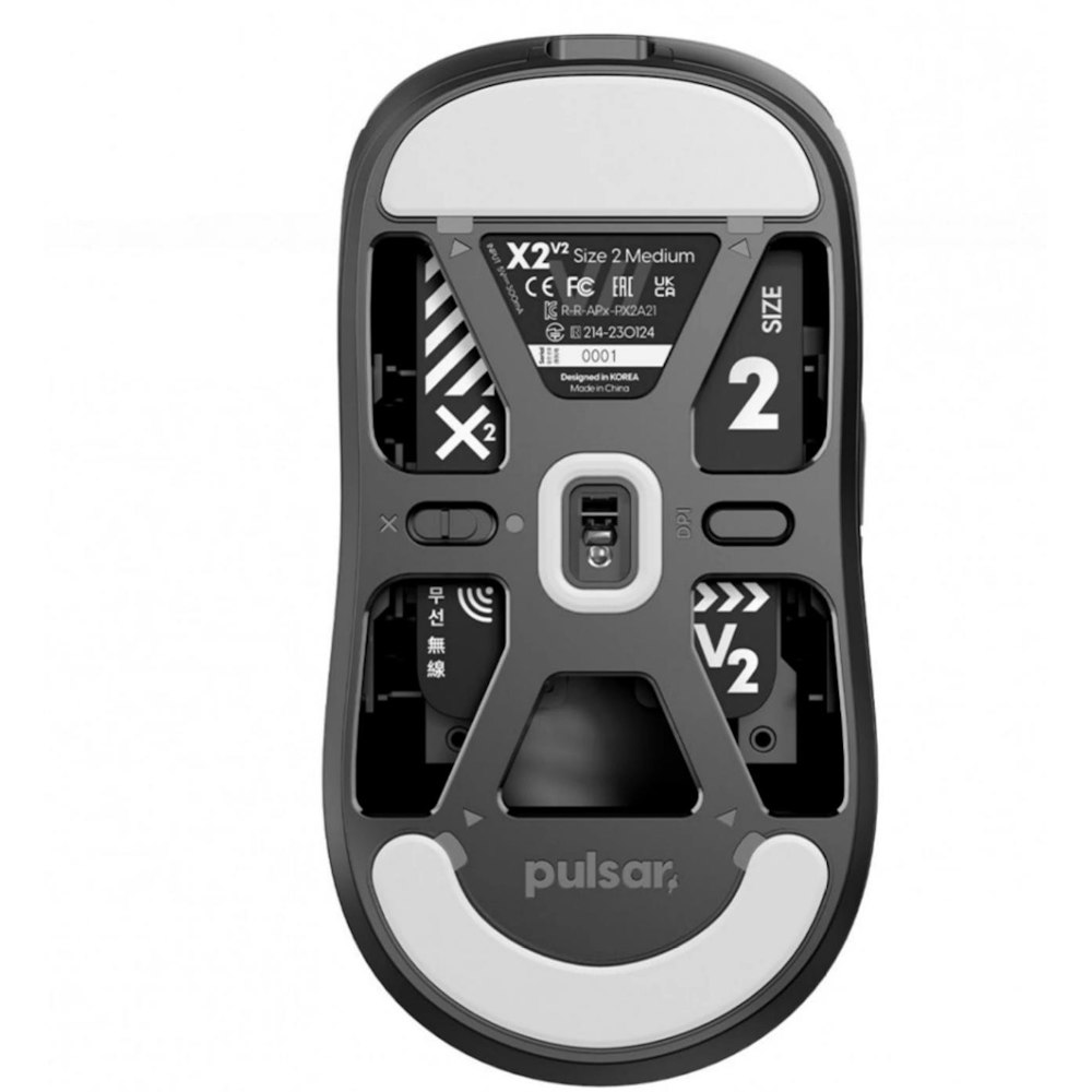 A large main feature product image of Pulsar X2 V2 Wireless Gaming Mouse - Black