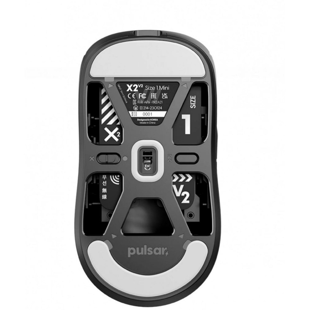A large main feature product image of Pulsar X2 V2 Mini Wireless Gaming Mouse - Black