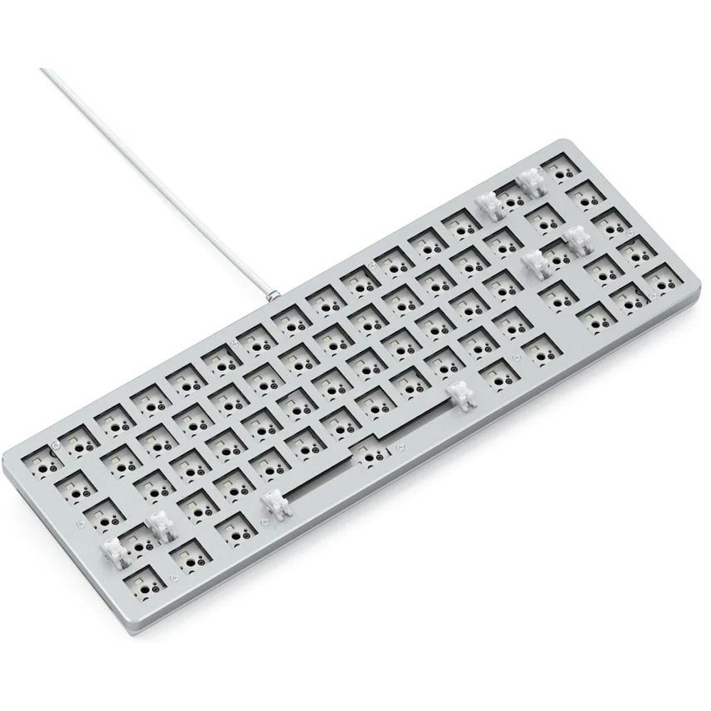 A large main feature product image of Glorious GMMK 2 Compact Mechanical Keyboard - White (Barebones)