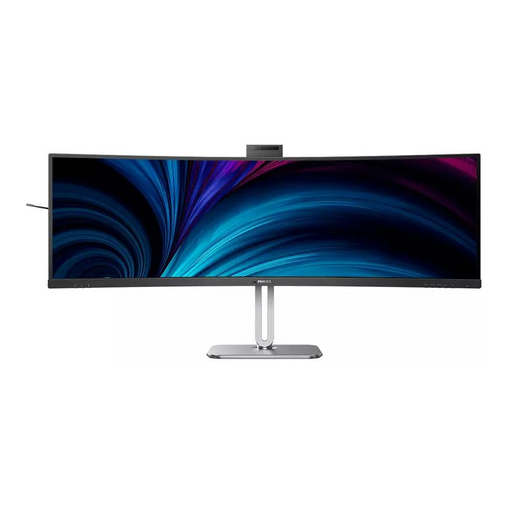 A large main feature product image of Philips OfficePro 49B2U5900CH - 49" Curved DQHD Ultrawide 75Hz VA Webcam Monitor
