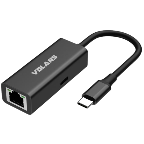 Volans VL-RJ45-CP Aluminium USB-C to Gigabit Ethernet Network Adapter with PD3.0