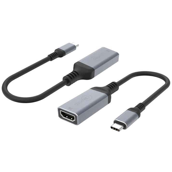 A large main feature product image of Cruxtec CTH8K-SG USB Type-C to HDMI Cable Adapter 