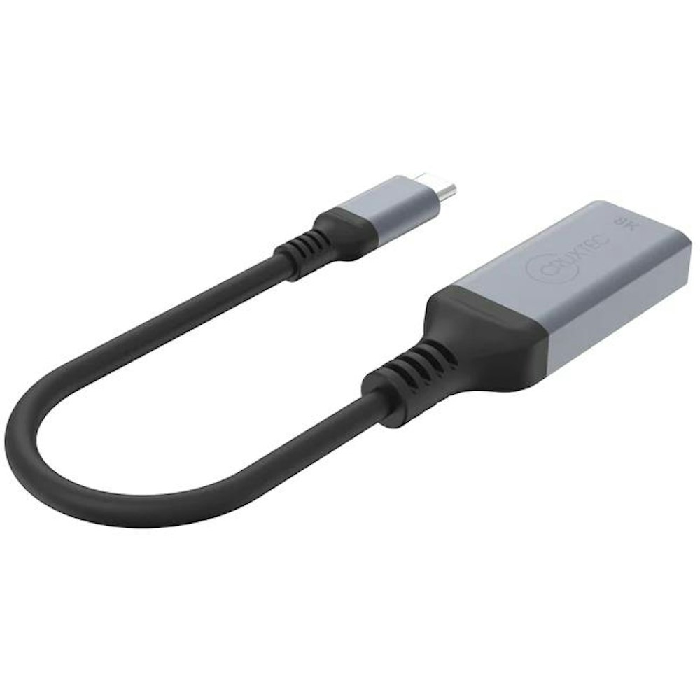 A large main feature product image of Cruxtec CTD8K-SG USB-C to DP 8K Cable Adapter