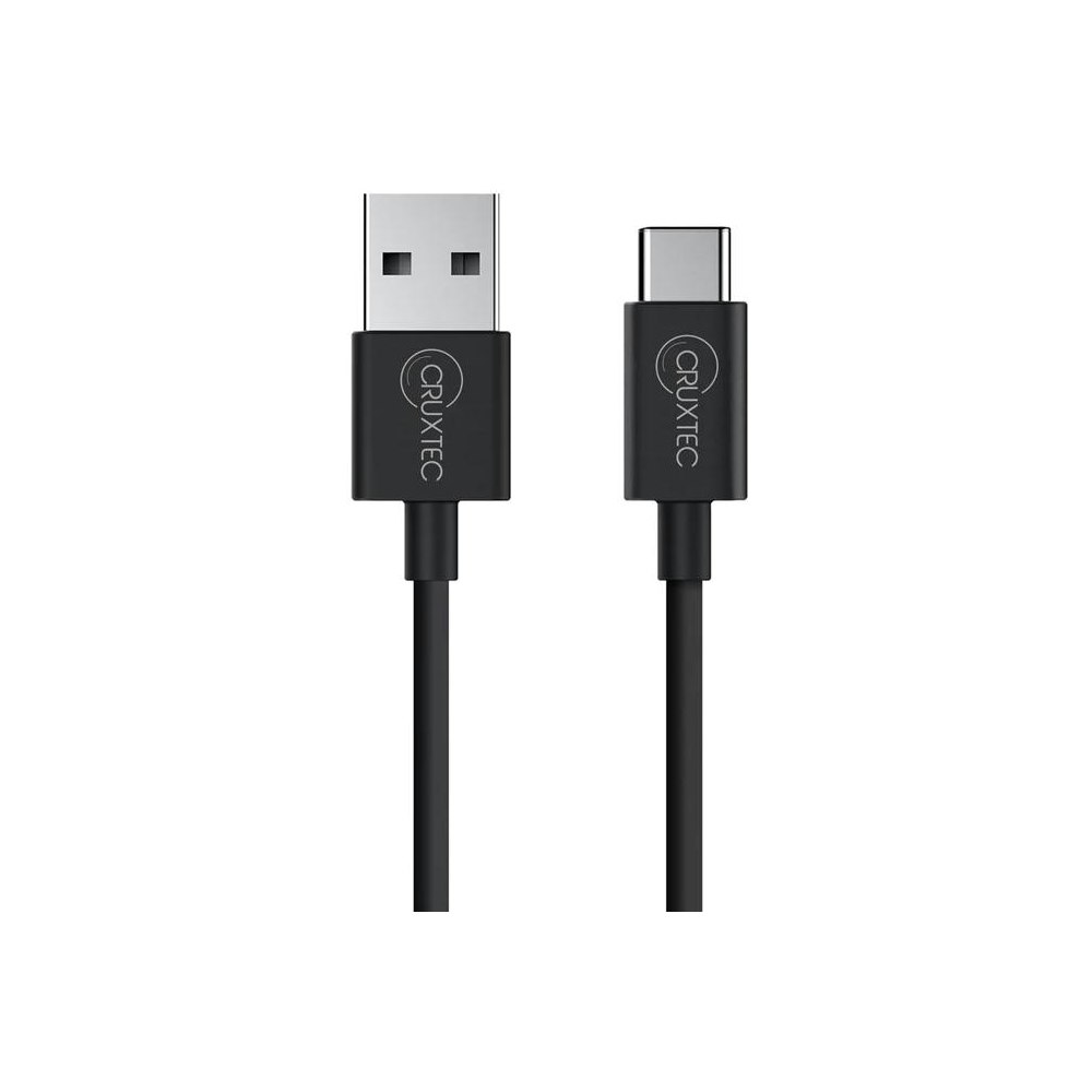 A large main feature product image of Cruxtec ATC-3A-2MBK USB-A to USB-C Cable - 2m