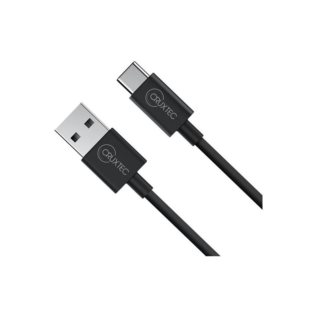 A large main feature product image of Cruxtec ATC-3A-2MBK USB-A to USB-C Cable - 2m