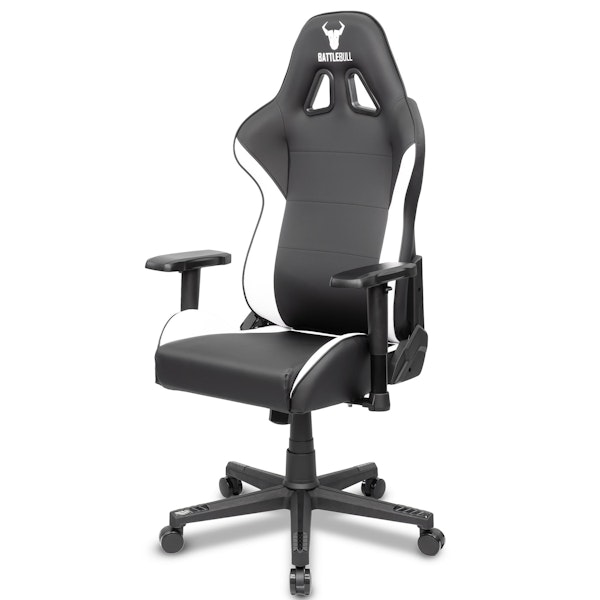 BattleBull Combat X Gaming Chair - Black/White | PLE Computers