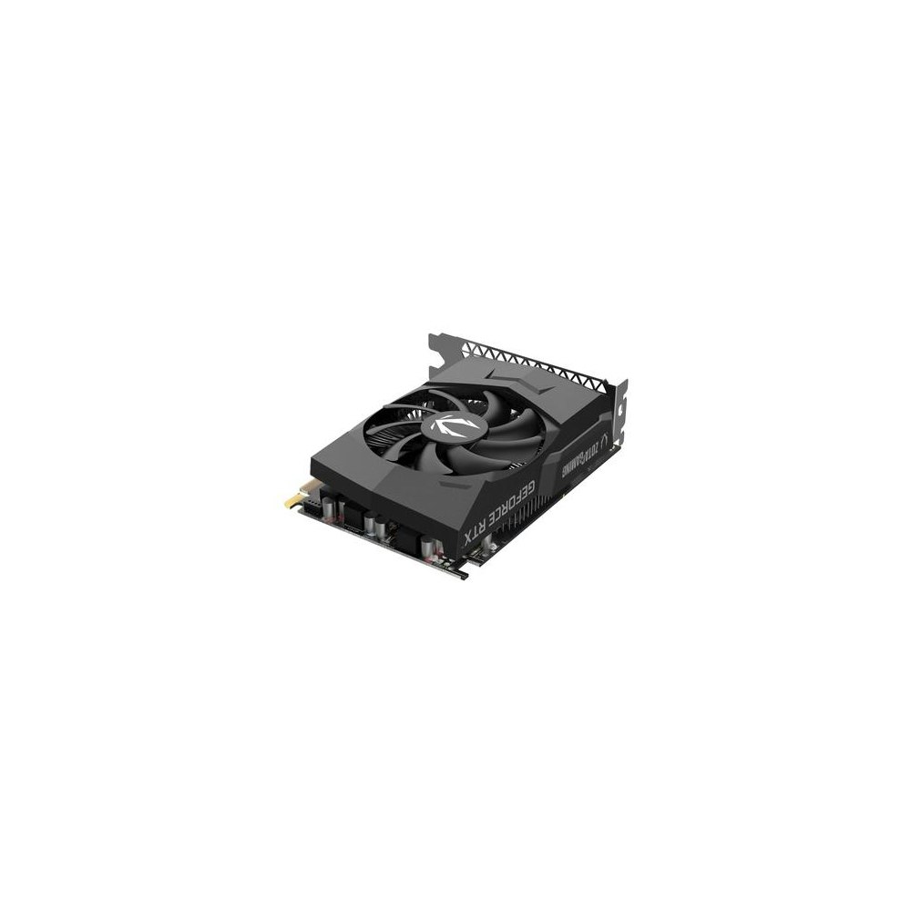 A large main feature product image of ZOTAC GAMING GeForce RTX 3050 6GB GDDR6 Solo