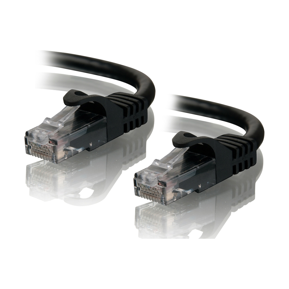 A large main feature product image of EX-DEMO ALOGIC CAT6 1m Network Cable Black
