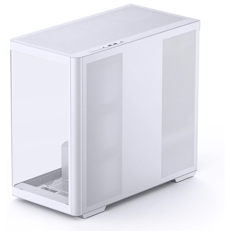 A large main feature product image of Jonsbo D300 mATX Case (White)