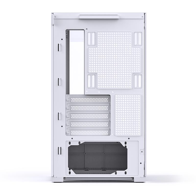 A large main feature product image of Jonsbo D300 mATX Case (White)