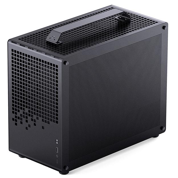 A large main feature product image of Jonsplus Z20 SFF 20L mATX Case (Black)