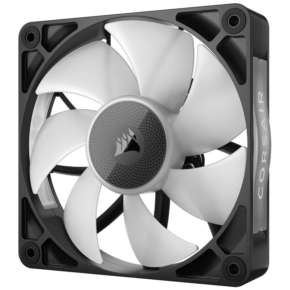 A large main feature product image of Corsair iCUE LINK RX120 RGB - 120mm PWM Modular LCP Fan 3-Pack (Black)