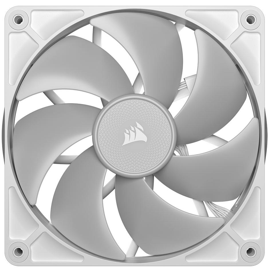 A large main feature product image of Corsair iCUE LINK RX140 RGB - 140mm PWM Modular LCP Fan (White)