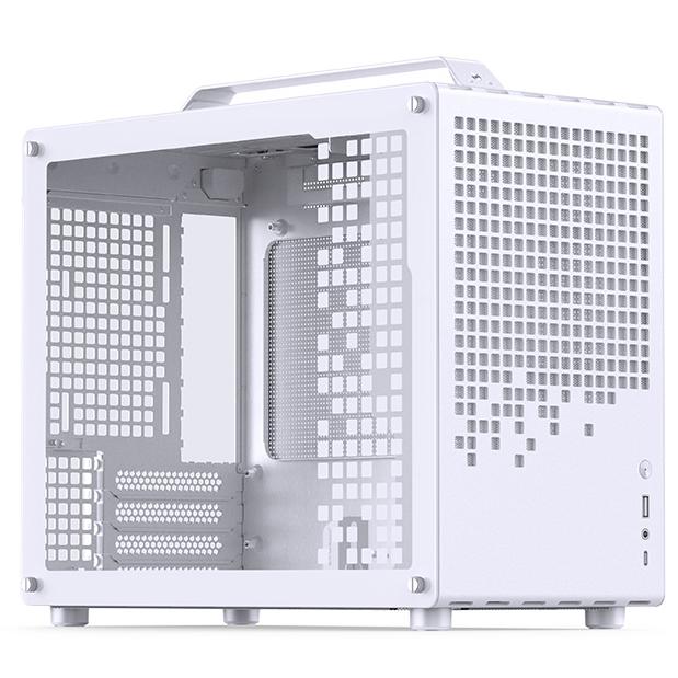 A large main feature product image of Jonsplus Z20 SFF 20L mATX Case (White)