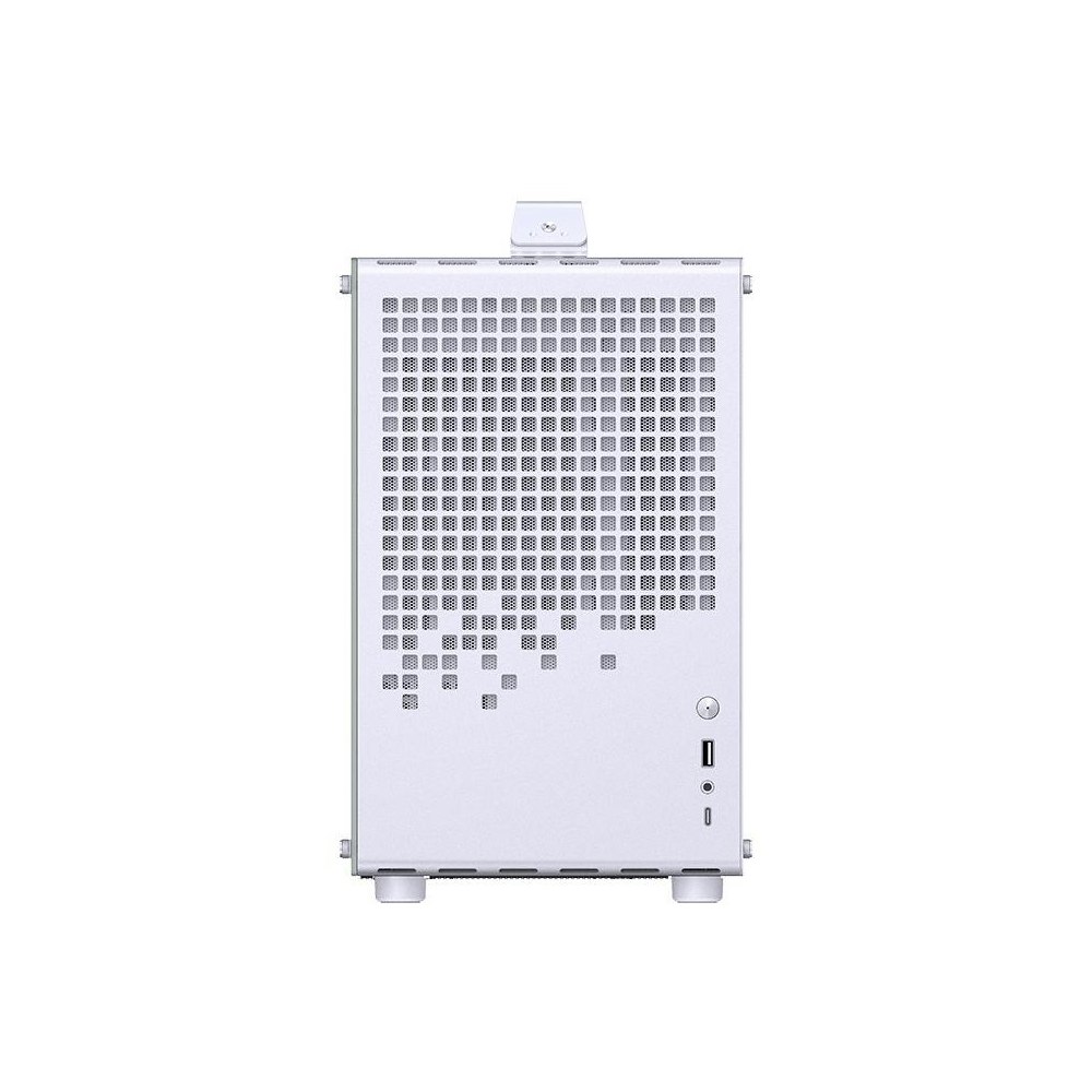A large main feature product image of Jonsplus Z20 SFF 20L mATX Case (White)