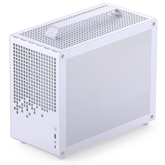 A large main feature product image of Jonsplus Z20 SFF 20L mATX Case (White)