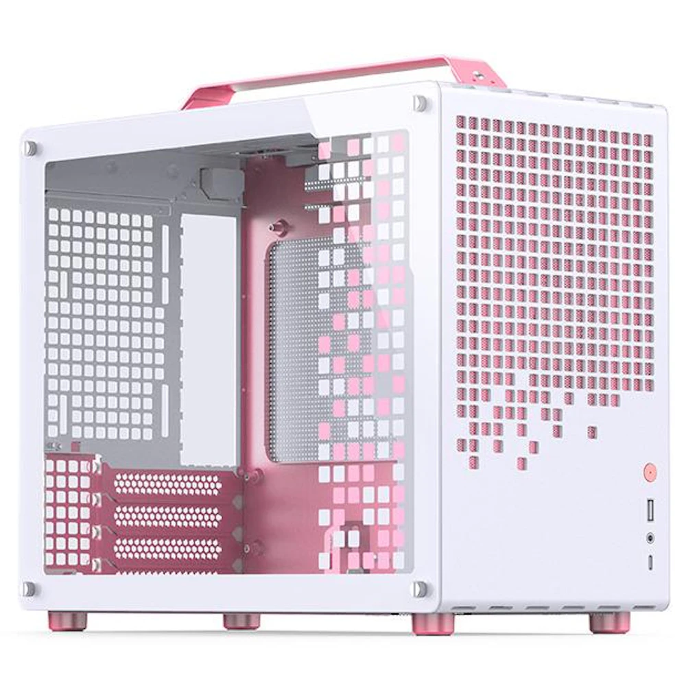 Jonsplus Z20 SFF 20L mATX Case (White/Pink)