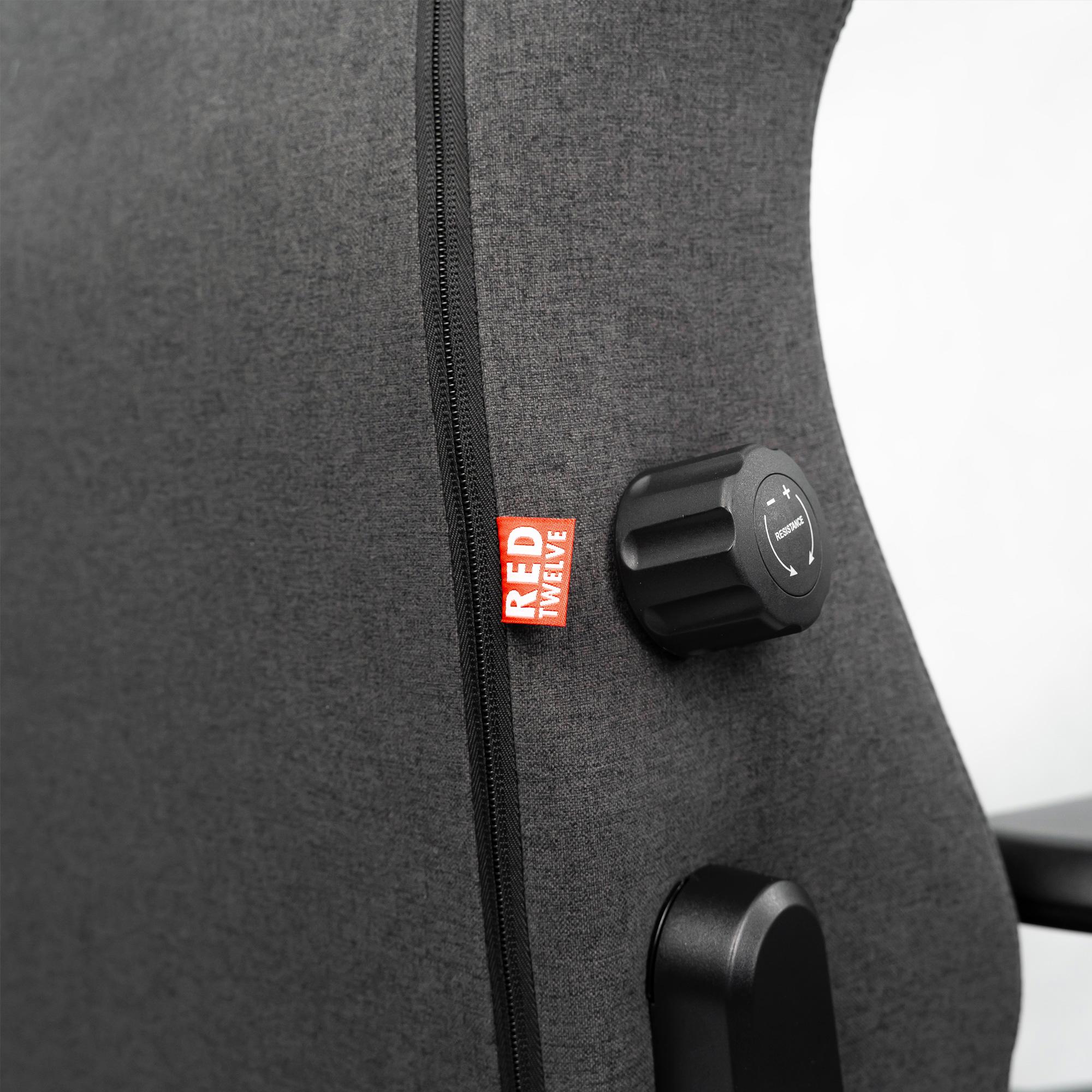 A large main feature product image of BattleBull Crosshair XL Gaming Chair - Dark Grey Weave