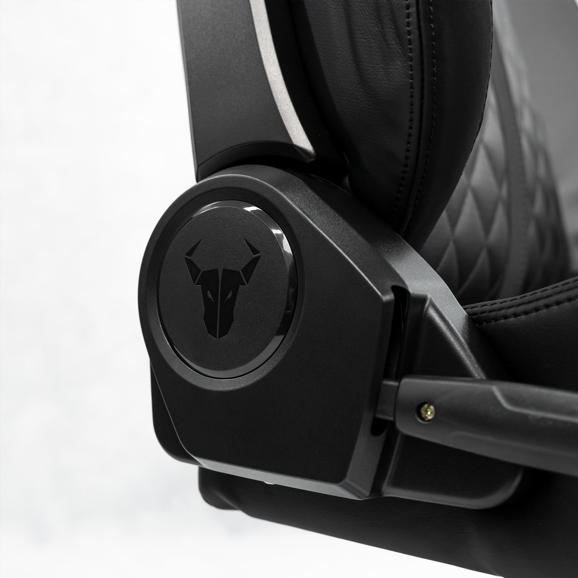 A large main feature product image of BattleBull Crosshair XL Gaming Chair - Black EPU Leather