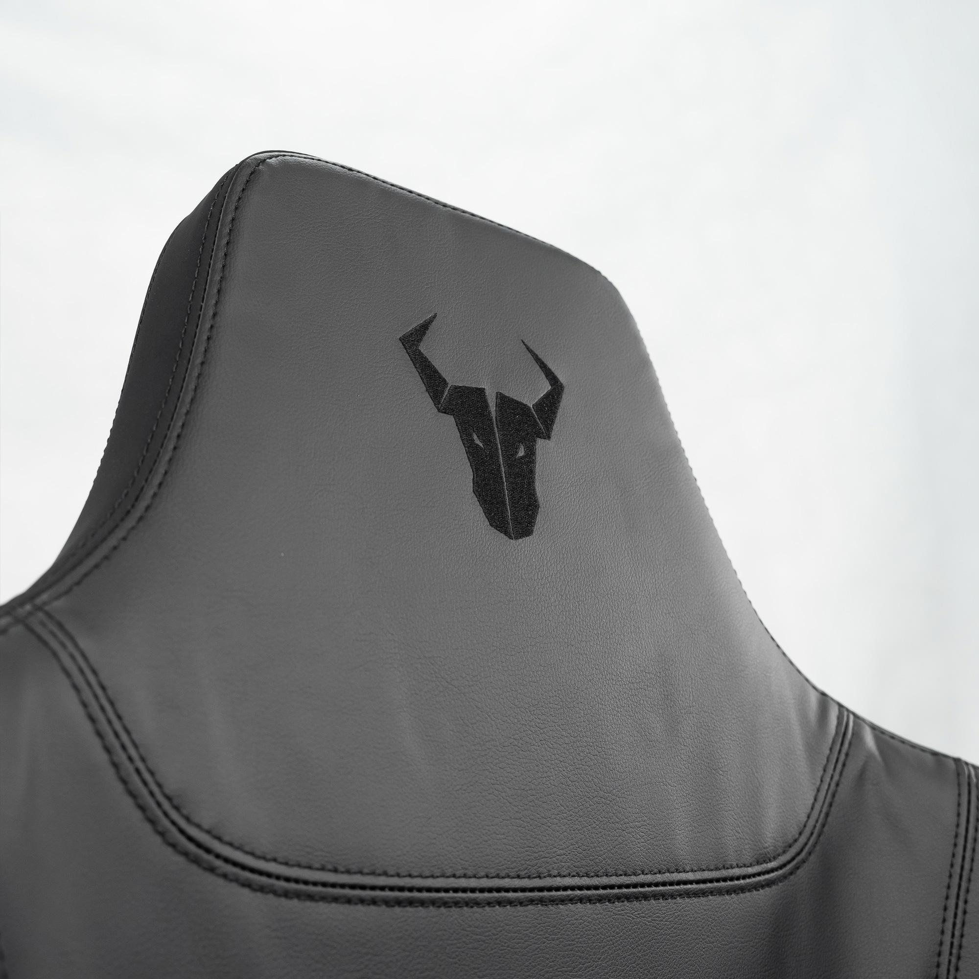A large main feature product image of BattleBull Crosshair XL Gaming Chair - Black EPU Leather