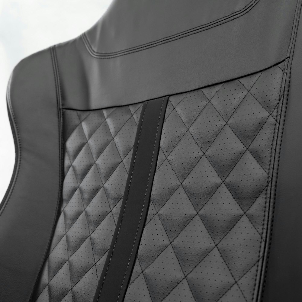 A large main feature product image of BattleBull Crosshair XL Gaming Chair - Black EPU Leather