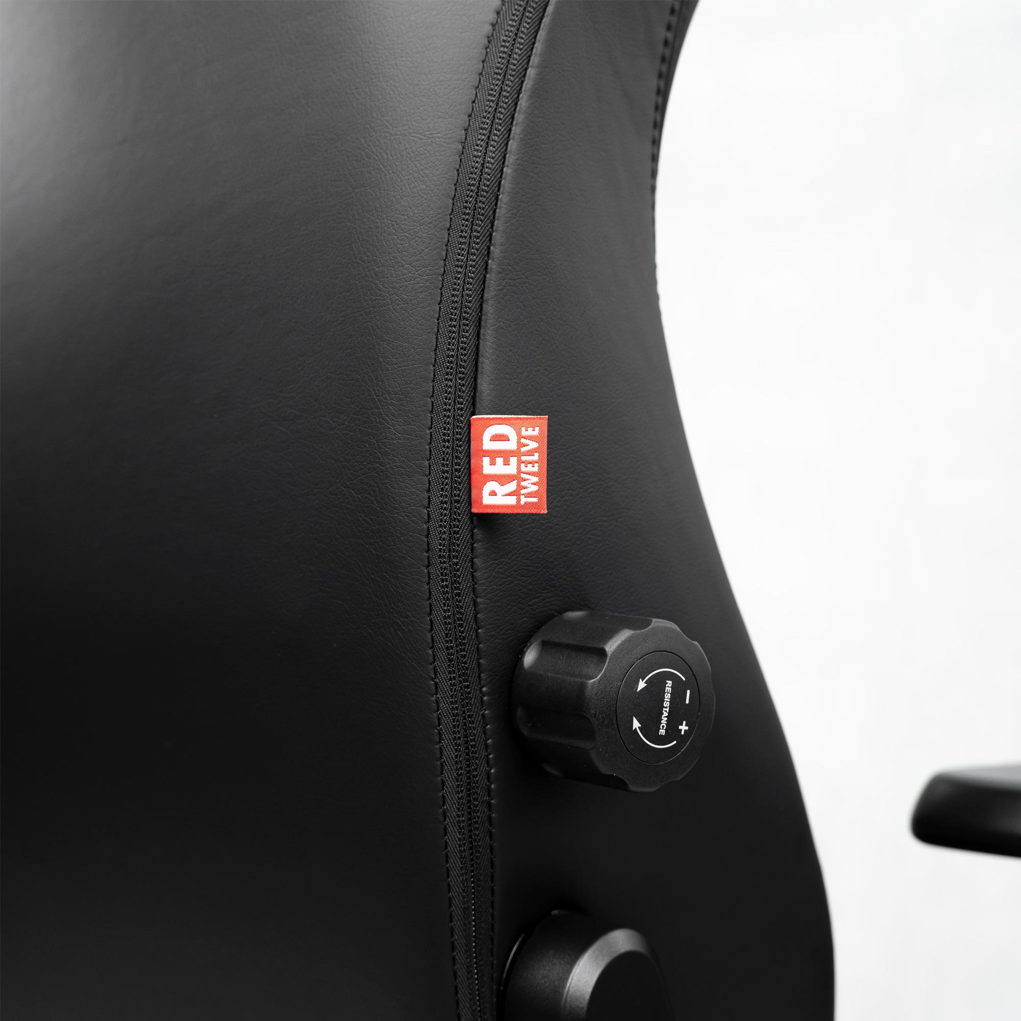A large main feature product image of BattleBull Crosshair Gaming Chair - Black EPU Leather