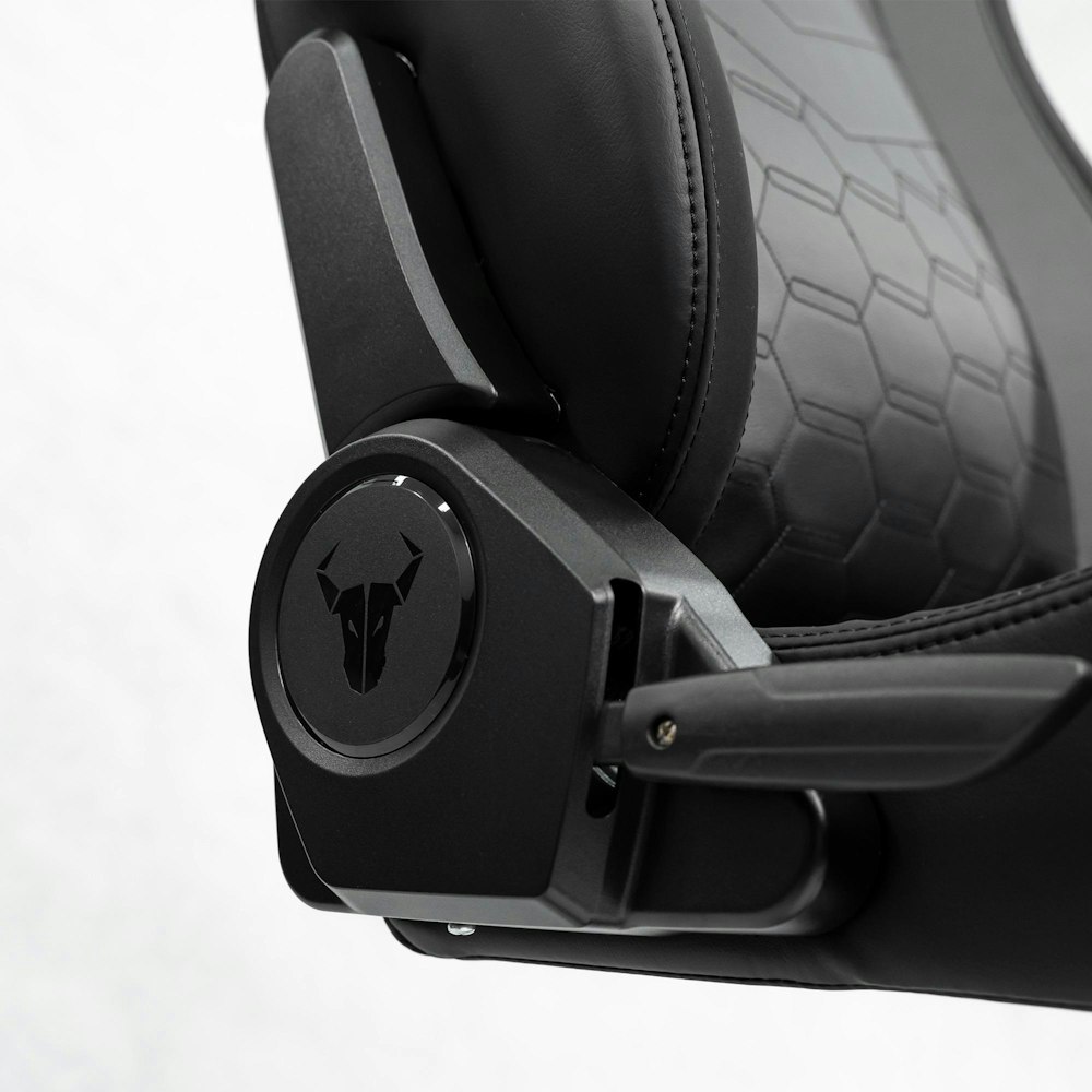 A large main feature product image of BattleBull Crosshair Gaming Chair - Black EPU Leather