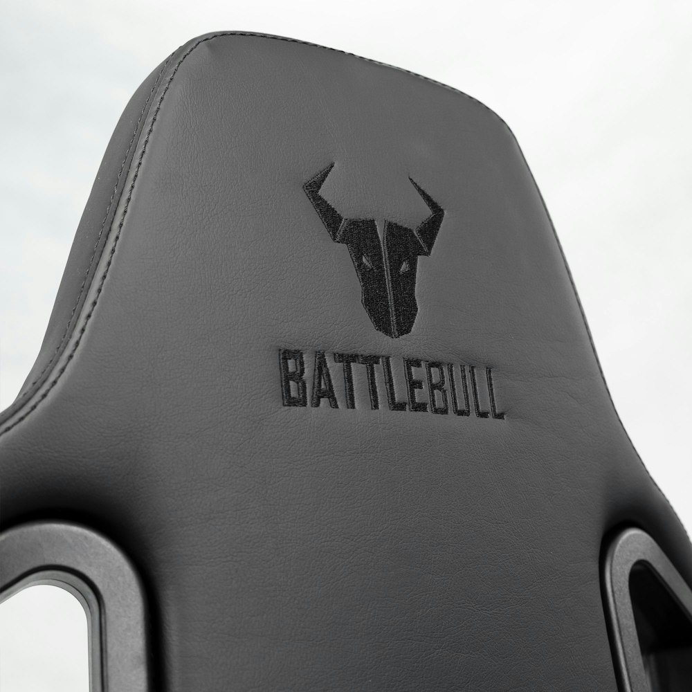 A large main feature product image of BattleBull Crosshair Gaming Chair - Black EPU Leather