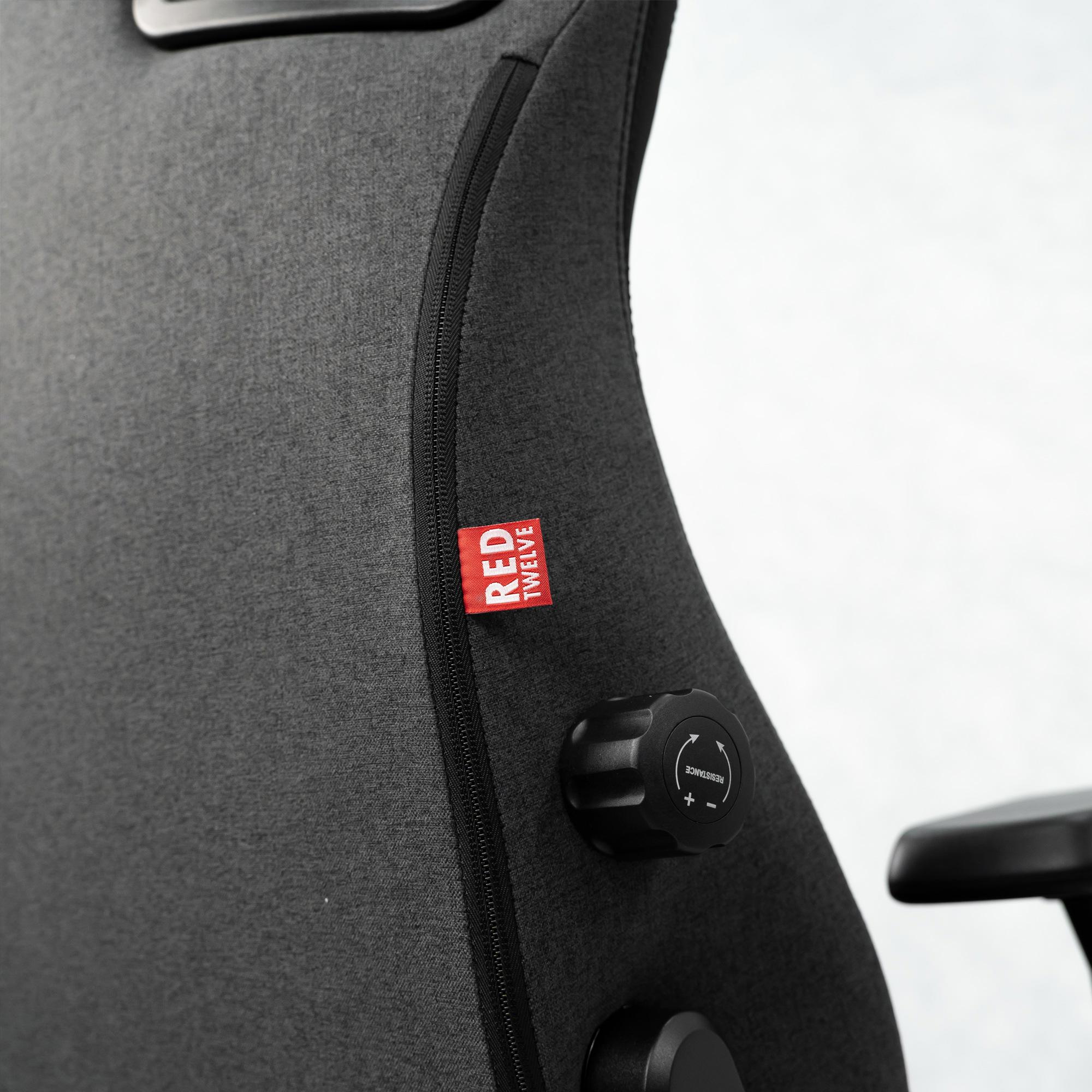 A large main feature product image of BattleBull Crosshair Gaming Chair - Dark Grey Weave