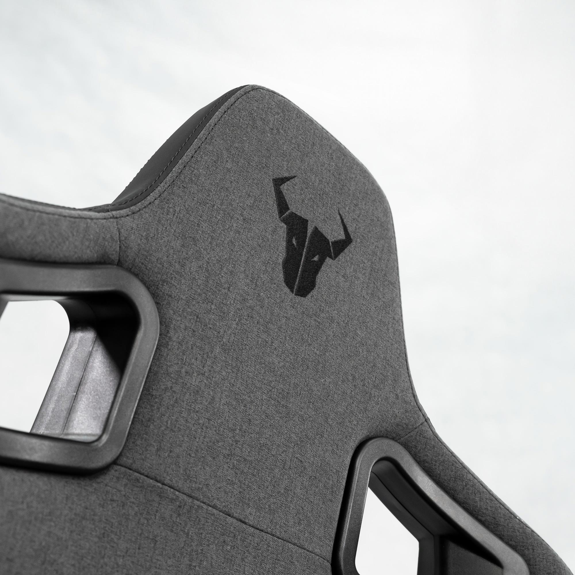 A large main feature product image of BattleBull Crosshair Gaming Chair - Dark Grey Weave