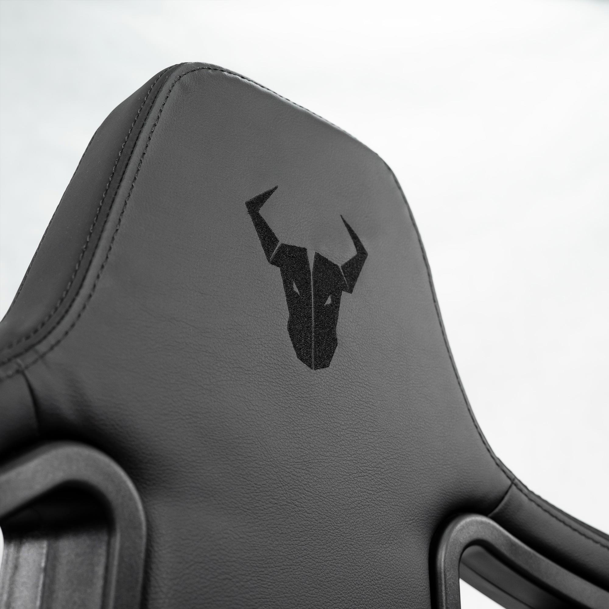 A large main feature product image of BattleBull Crosshair+ Gaming Chair - Black EPU Leather