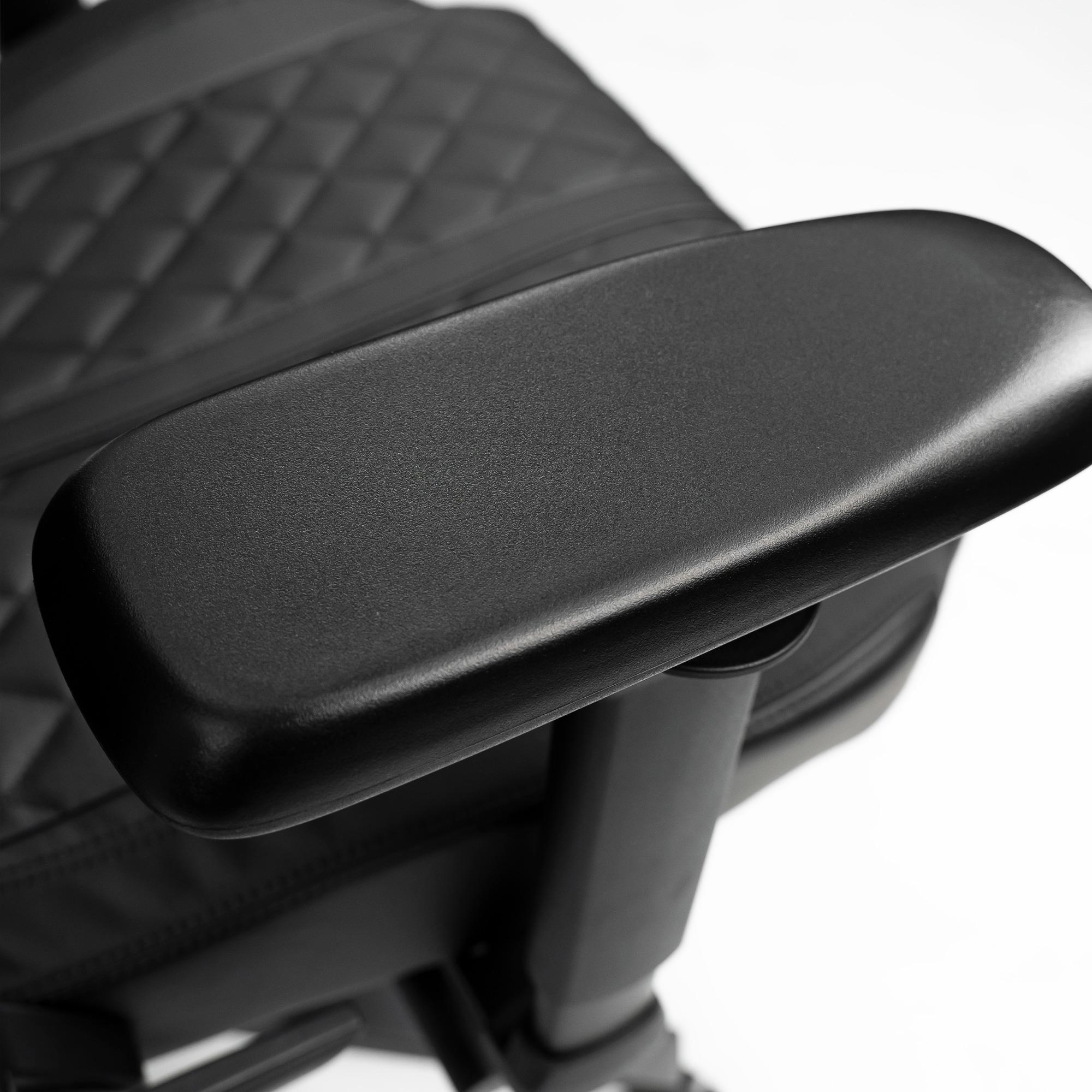 A large main feature product image of BattleBull Crosshair+ Gaming Chair - Black EPU Leather