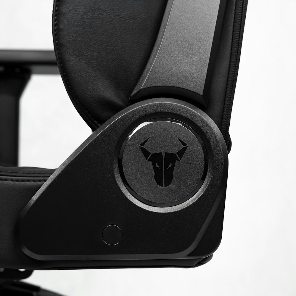 A large main feature product image of BattleBull Crosshair+ Gaming Chair - Black EPU Leather