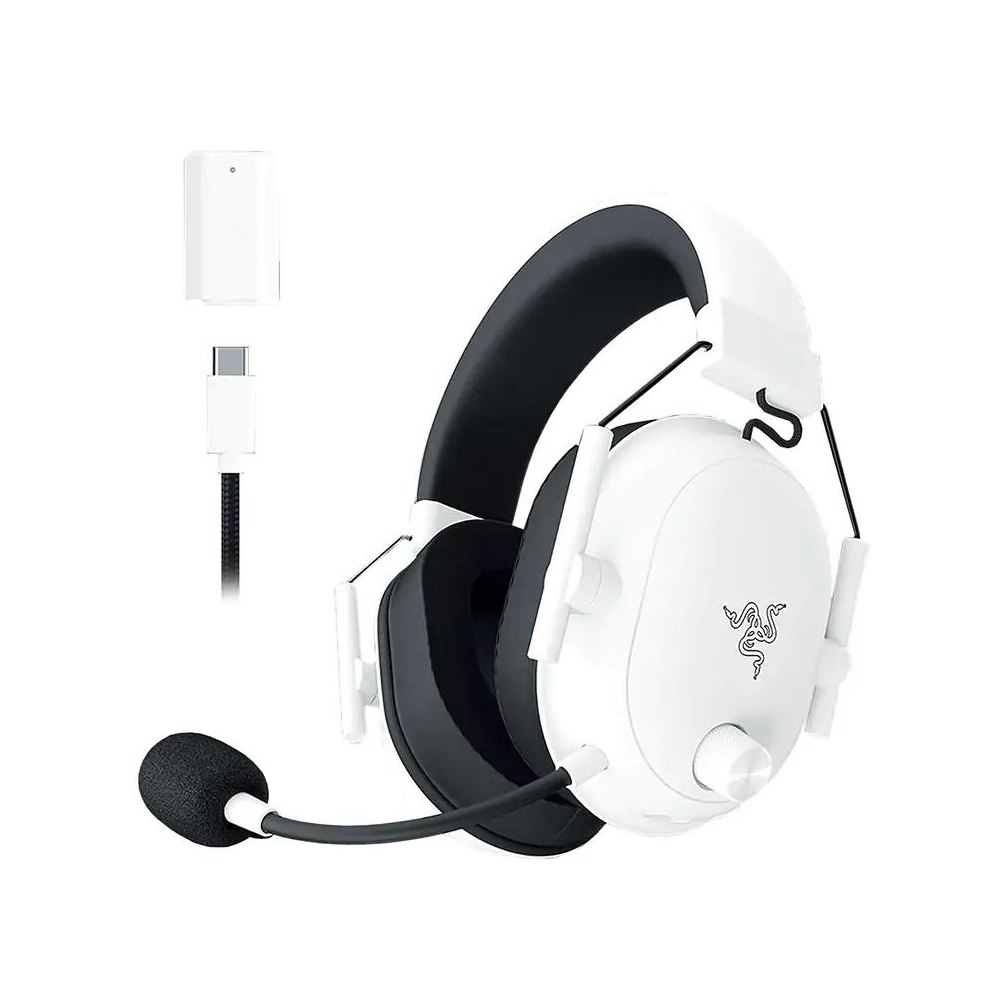 A large main feature product image of Razer BlackShark V2 HyperSpeed - Wireless Ultra-Lightweight Esports Headset (White)