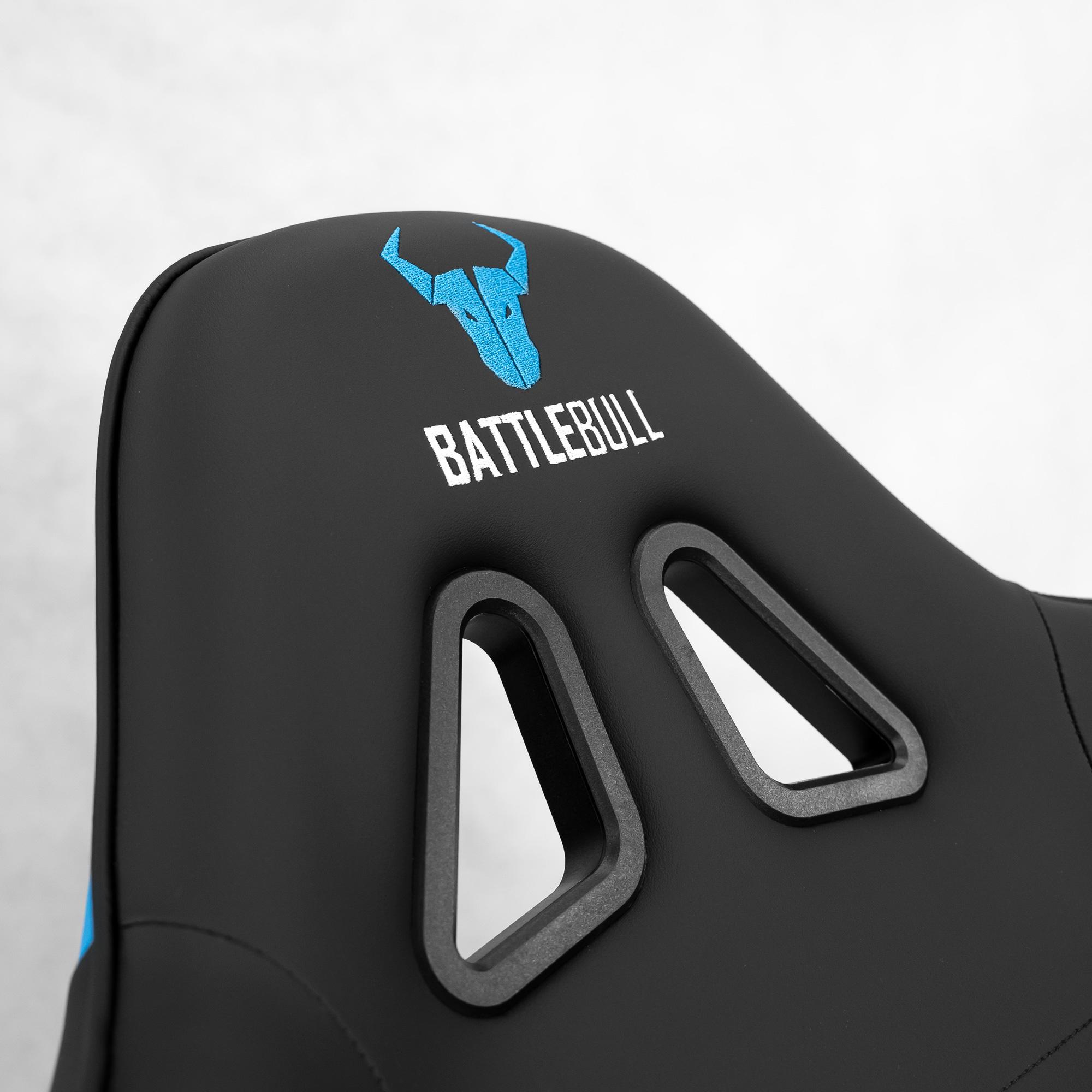A large main feature product image of BattleBull Combat X Gaming Chair - Black/Blue