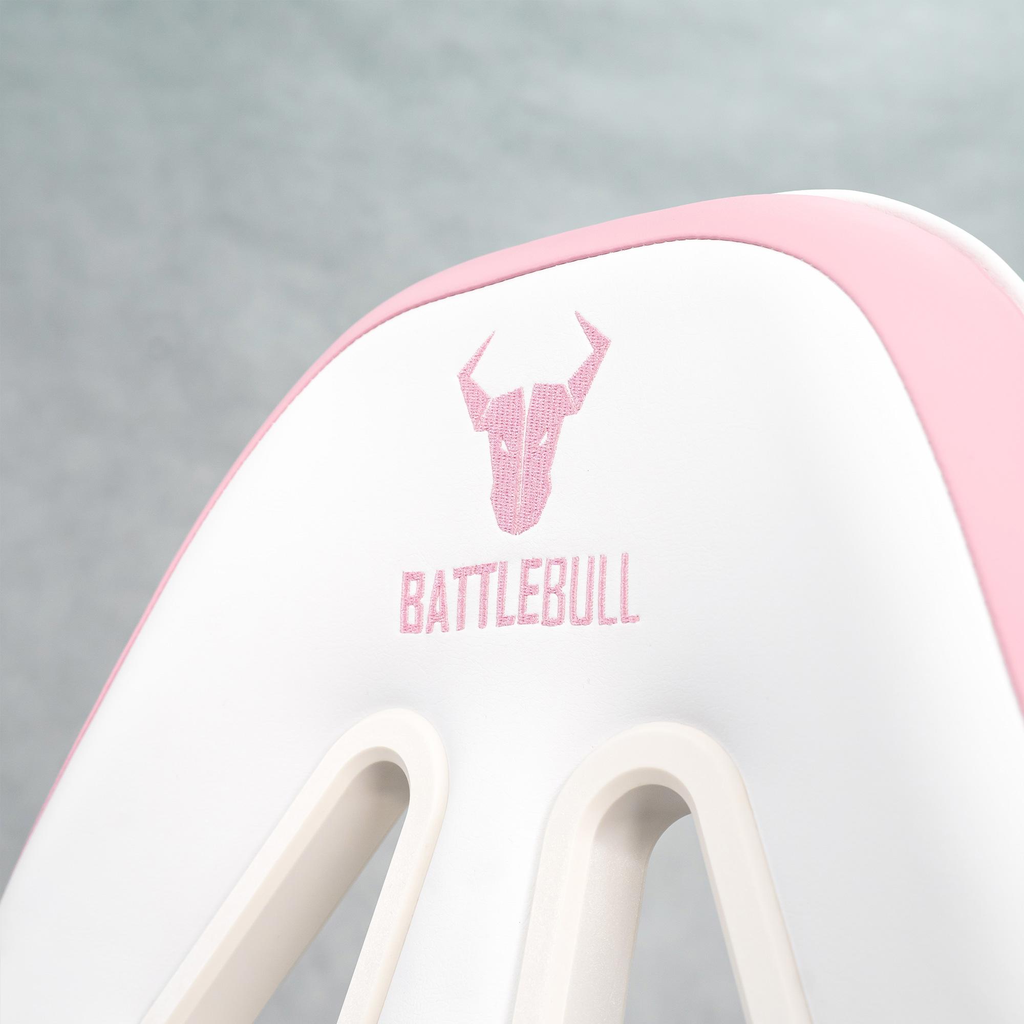 A large main feature product image of BattleBull Combat X Gaming Chair - White/Pink