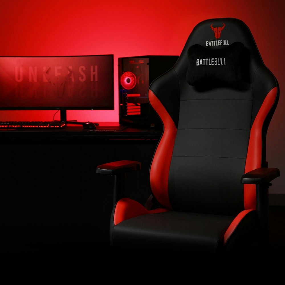 A large main feature product image of Battlebull Combat X Gaming Chair Black/Red