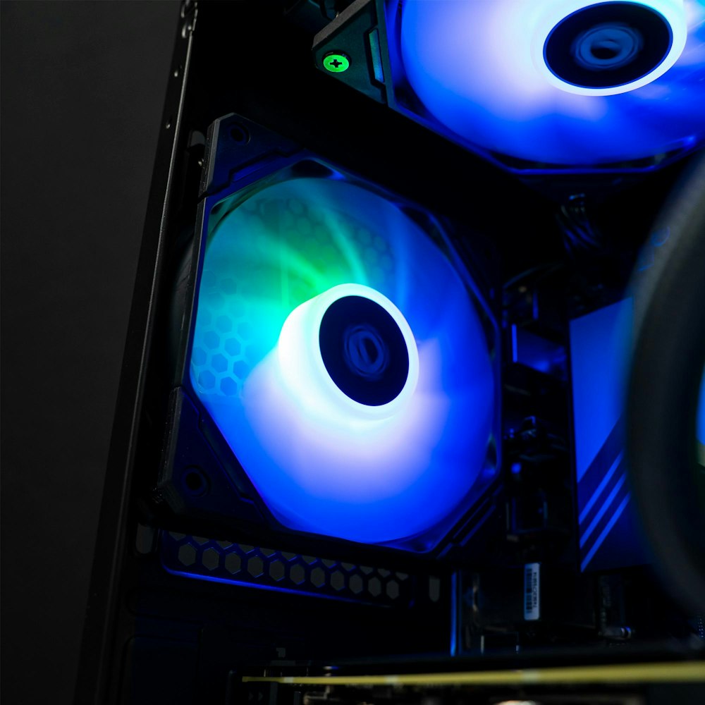 A large main feature product image of PLE Fusion RTX 4060 Ti Prebuilt Ready To Go Gaming PC