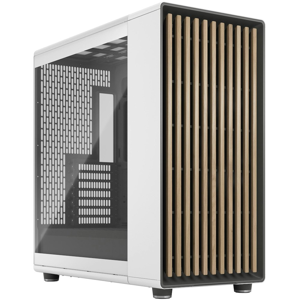 A large main feature product image of Fractal Design North XL TG Clear Tint Full Tower Case - Chalk White