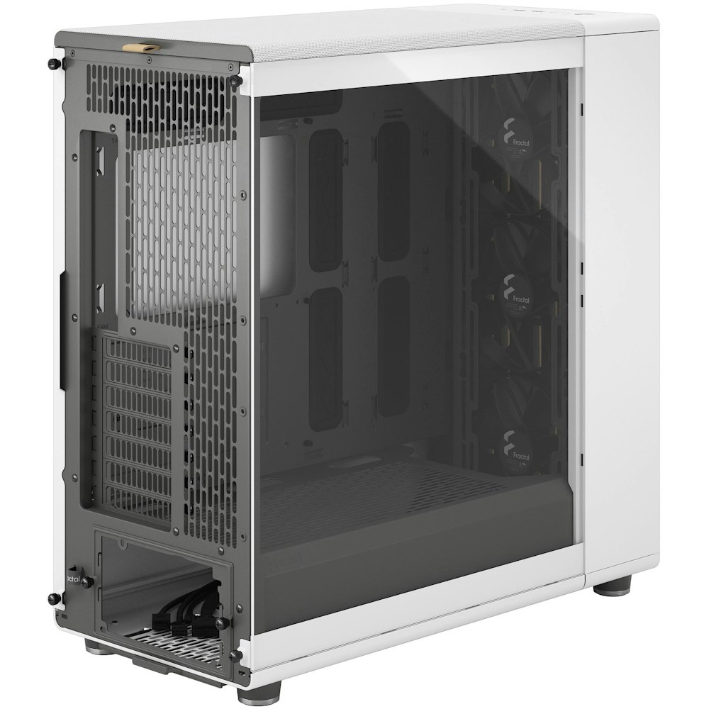 A large main feature product image of Fractal Design North XL TG Clear Tint Full Tower Case - Chalk White