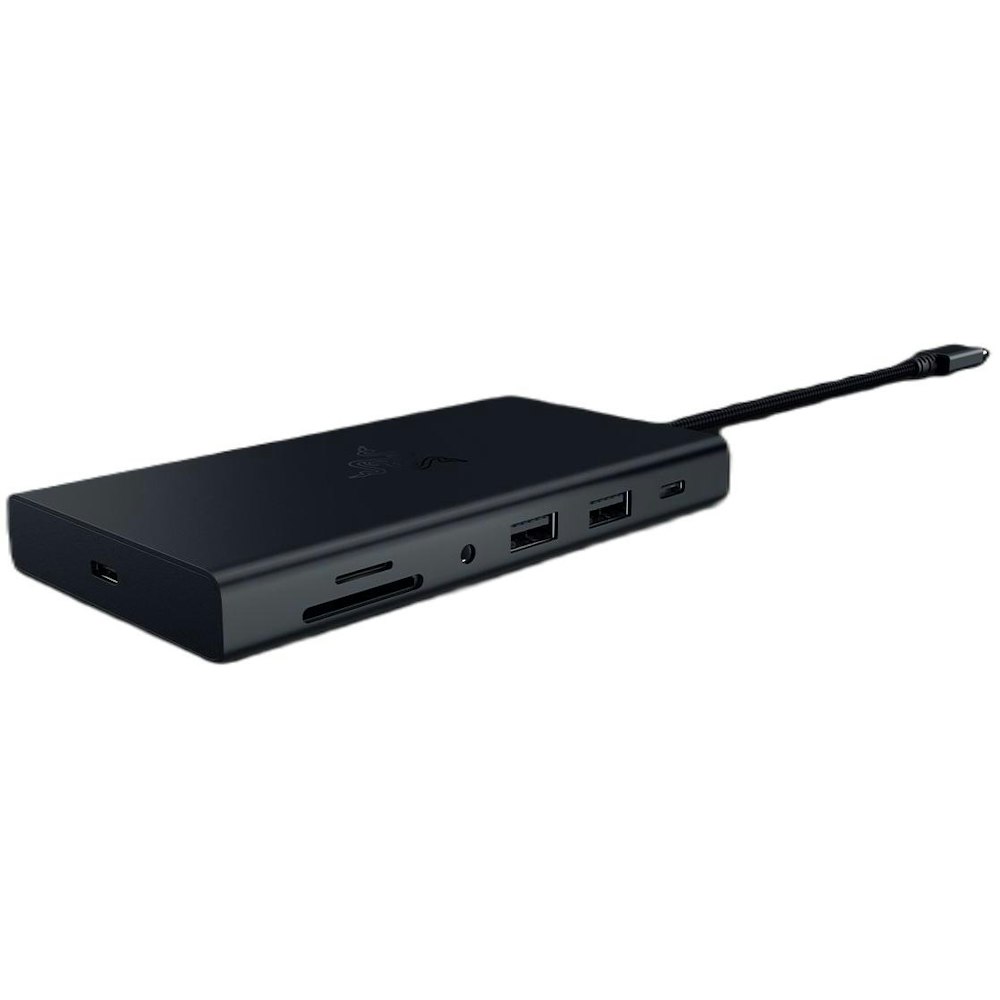 A large main feature product image of Razer USB-C Dock - 11-in-1 Multiport Adapter (Black)
