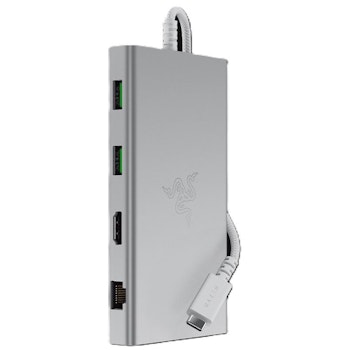 Product image of Razer USB C Dock - 11-in-1 Multiport Adapter - Mercury White - Click for product page of Razer USB C Dock - 11-in-1 Multiport Adapter - Mercury White