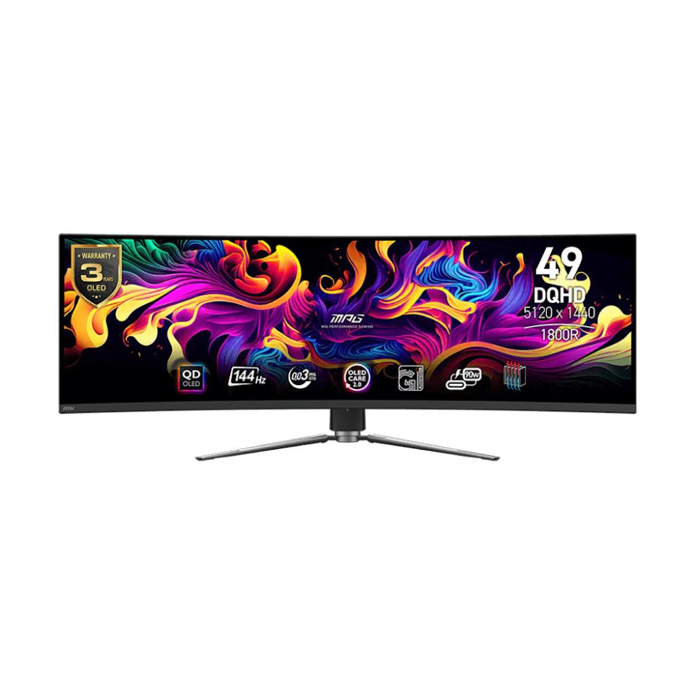 MSI MPG MPG 491CQP QD-OLED - 49" Curved 144Hz Gaming Monitor