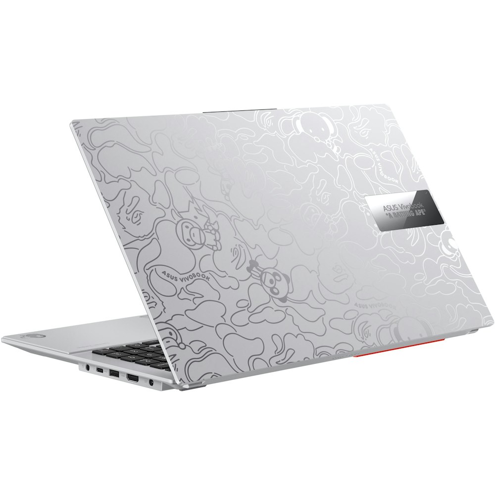 A large main feature product image of EX-DEMO ASUS Vivobook S 15 OLED BAPE Edition K5504VA-MA254W 15.6" 13th Gen i9 13900H Win 11 Home Notebook - Silver