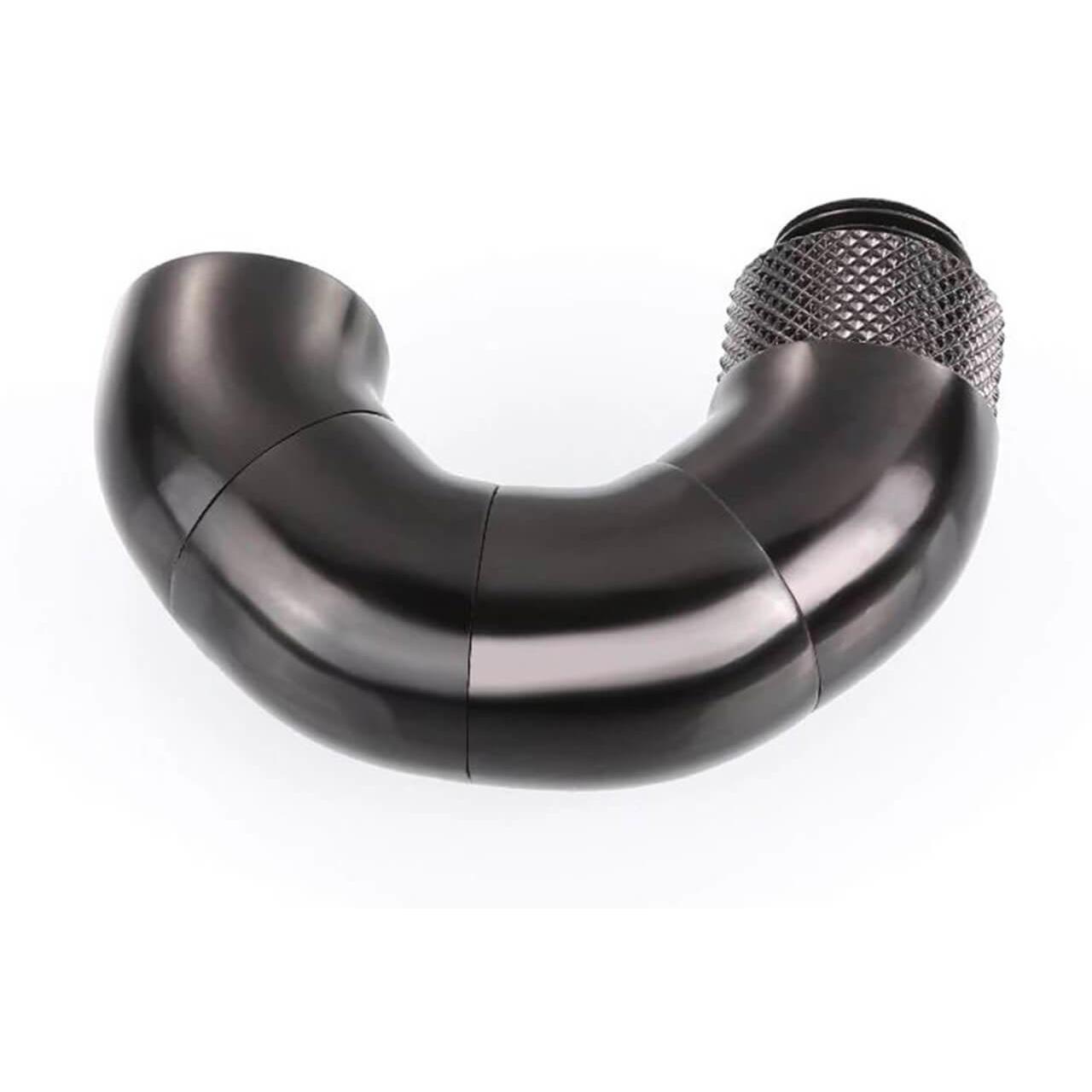 A large main feature product image of Bykski G1/4" 180 Degree Triple Rotary Elbow Fitting (Black)