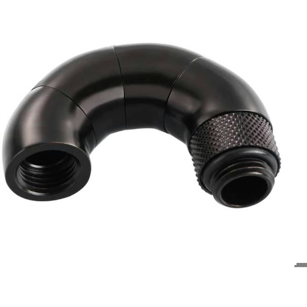A large main feature product image of Bykski G1/4 180 Degree Triple Rotary Extender - Matte Black