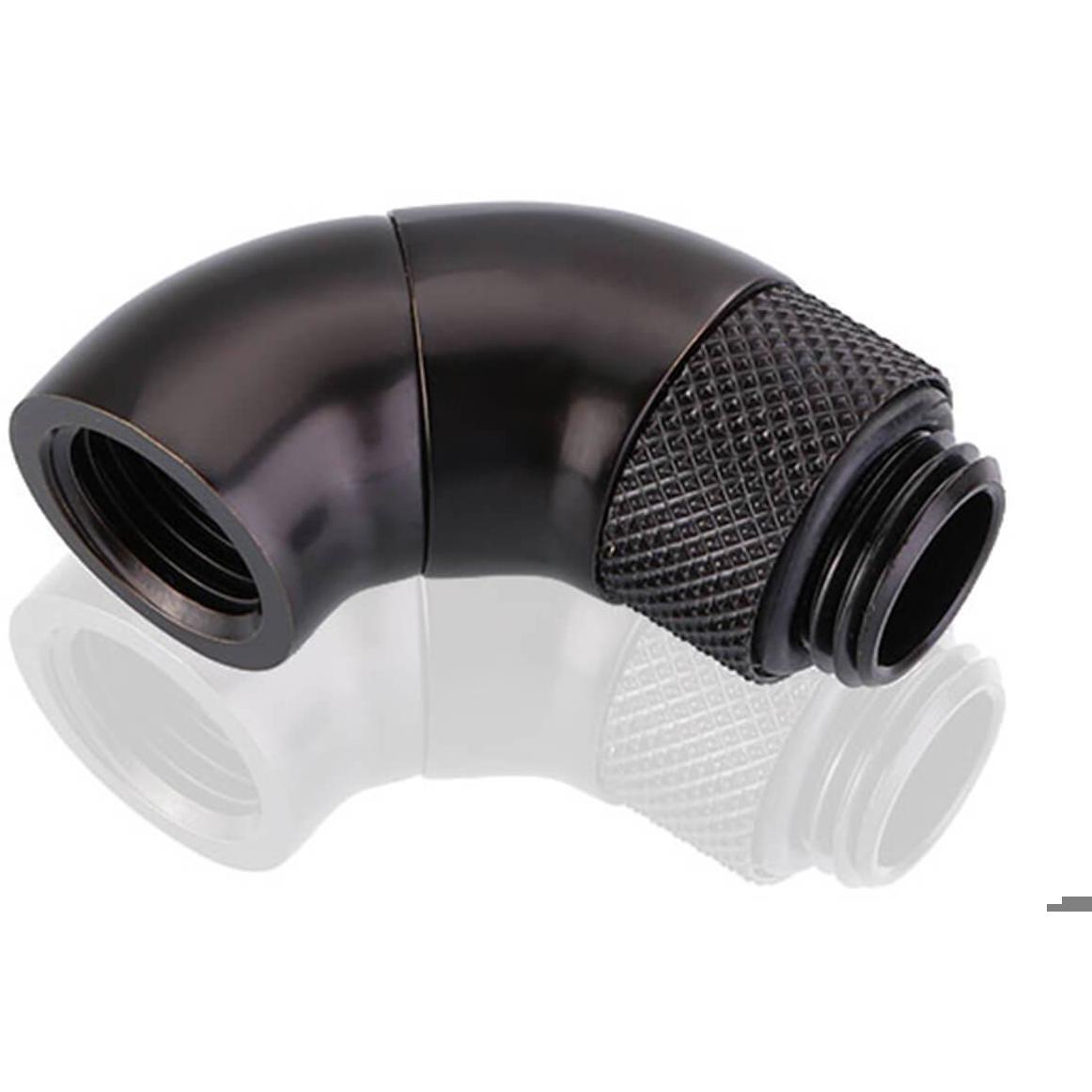 A large main feature product image of Bykski G1/4" 90 Degree Double Rotary Elbow Fitting (Black)
