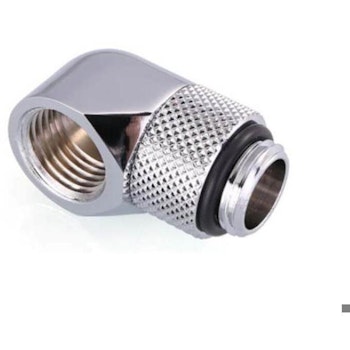 Product image of Bykski G1/4 90 Degree Rotary Extender - Polished Silver - Click for product page of Bykski G1/4 90 Degree Rotary Extender - Polished Silver