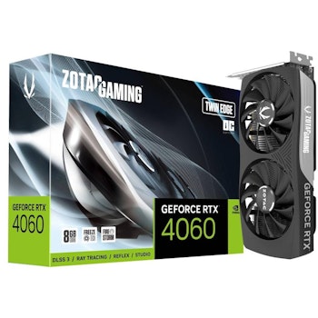 Product image of ZOTAC GAMING GeForce RTX 4060 8GB Twin Edge OC GDDR6 - Click for product page of ZOTAC GAMING GeForce RTX 4060 8GB Twin Edge OC GDDR6